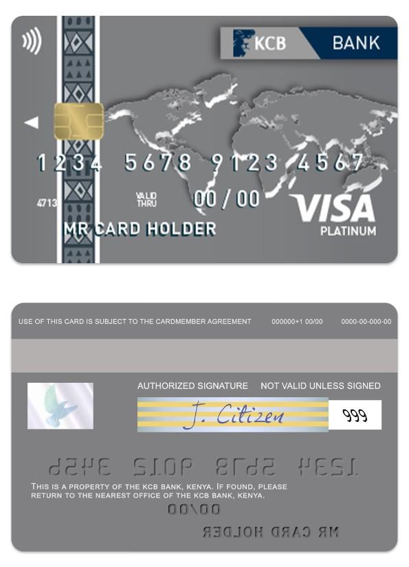 Kenya KCB Bank visa platinum card